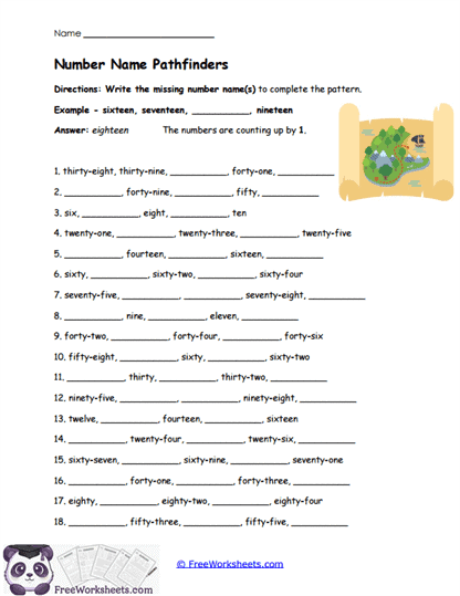 Pathfinders Worksheet