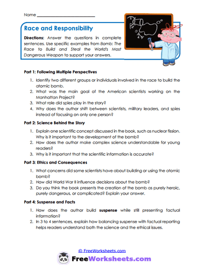 Atomic Perspectives Worksheet