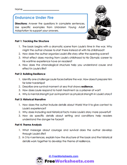 Resilience Structure Worksheet