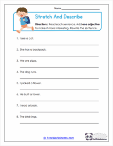 Nouns and Adjectives Worksheets For Grade 1 - FreeWorksheets.Com