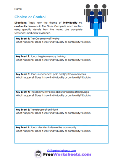 Choice or Control Worksheet