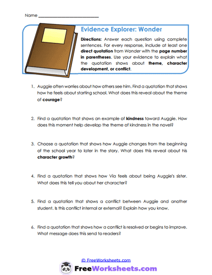Evidence Insights Worksheet