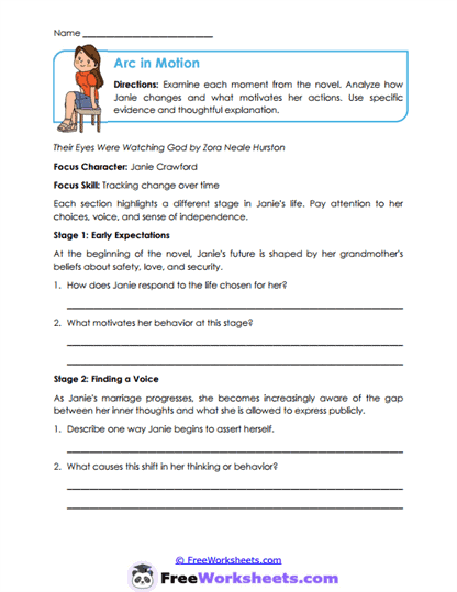 Arc in Motion Worksheet