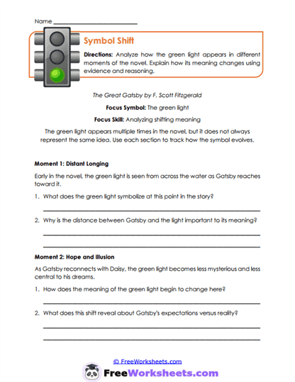 Symbol Shift Worksheet