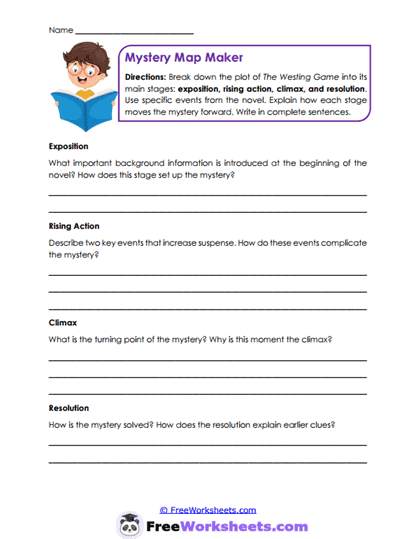 Plot Mapping Worksheet