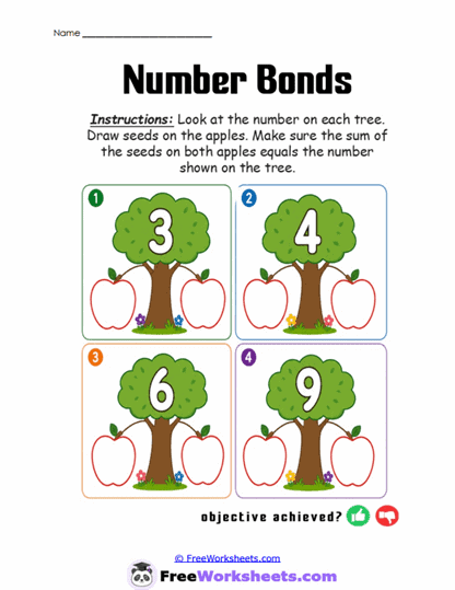 Tree Totals Worksheet