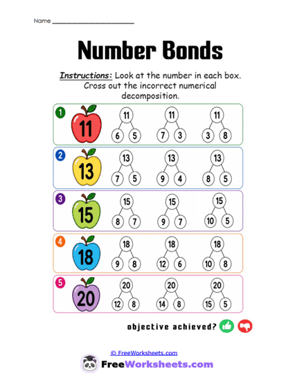 Bond Match Worksheet