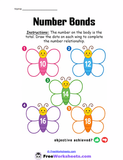 Grade 1 Number Bonds Worksheet Collection