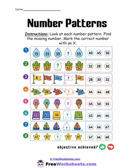 Pattern Hunt Worksheet