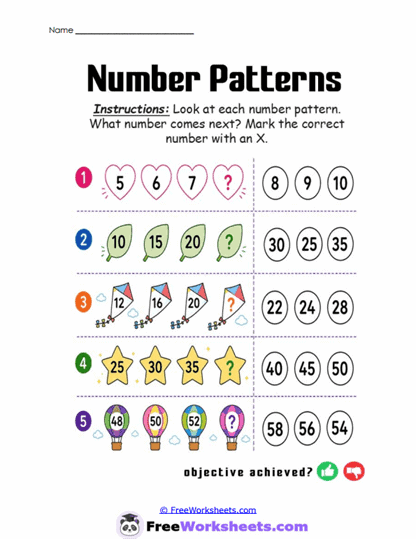 Picture Steps Worksheet