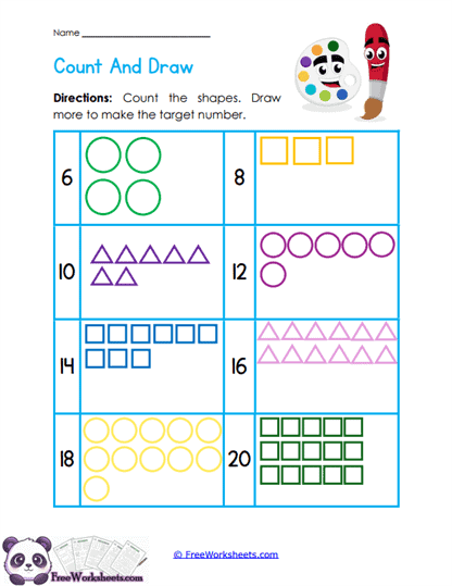 Complete Counts Worksheet