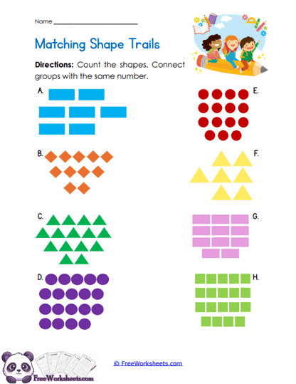 Shape Matches Worksheet