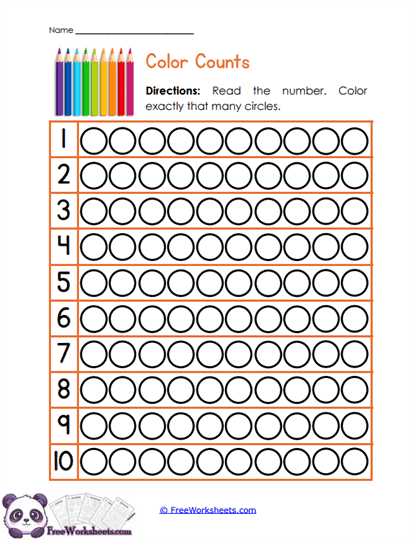 Circle Counts Worksheet