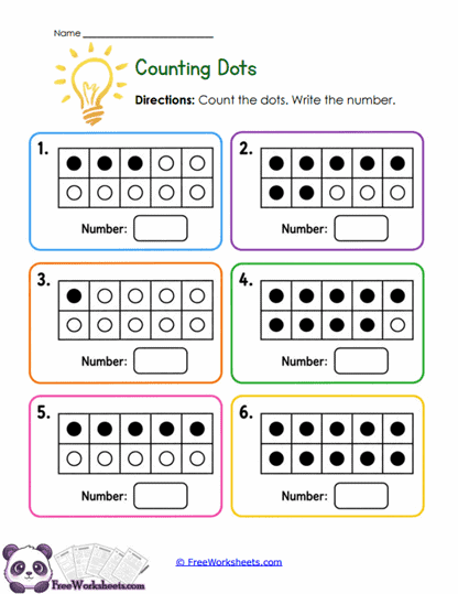 Dot Frames Worksheet