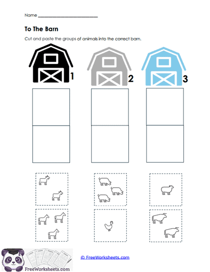 To The Barn Worksheet