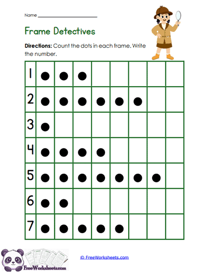 Frame Counts Worksheet