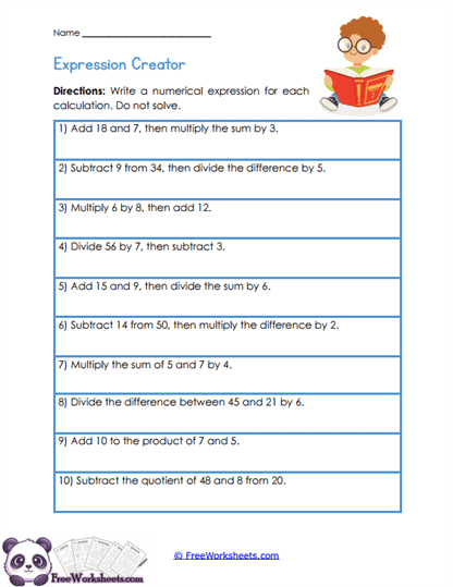 Symbol Builder Worksheet