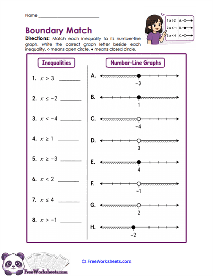 Boundary Match Worksheet