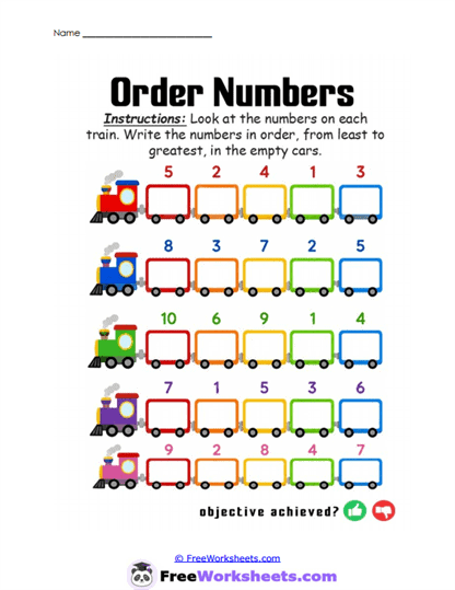 Simple Sorting Worksheet