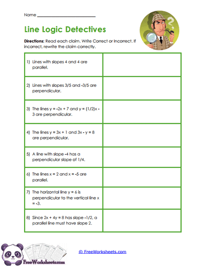 Logic Check Worksheet