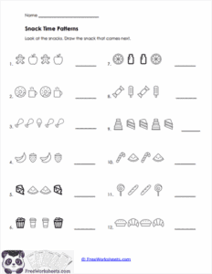 Patterns Worksheets For Preschool - FreeWorksheets.Com