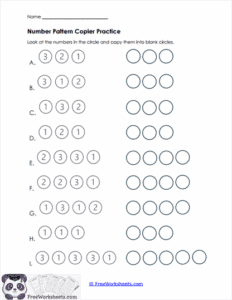 Number Patterns Worksheet - FreeWorksheets.Com