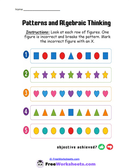 Pattern Detective Worksheet