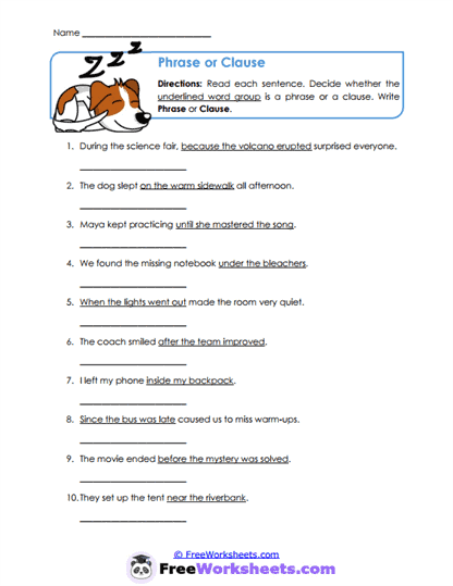 Structure Sort Worksheet
