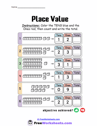 Grade 1 Place Value (Tens and Ones) Worksheet Collection