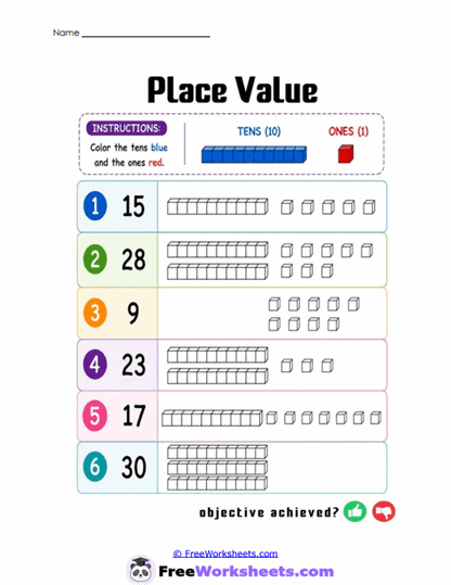 Place Practice Worksheet