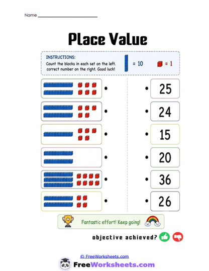 Place Match Worksheet