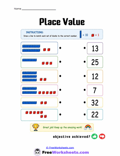 Block Match Worksheet
