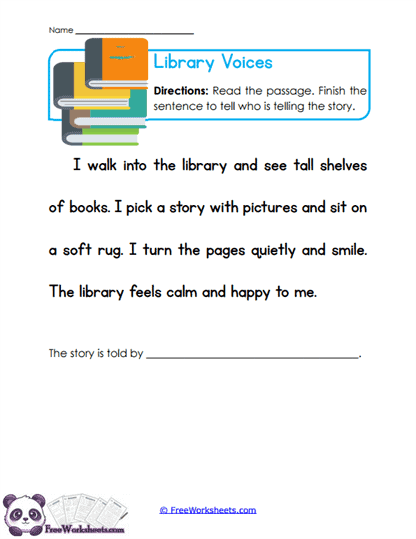 Library Voice Worksheet