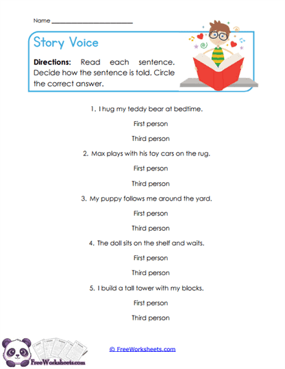 Voice Sort Worksheet