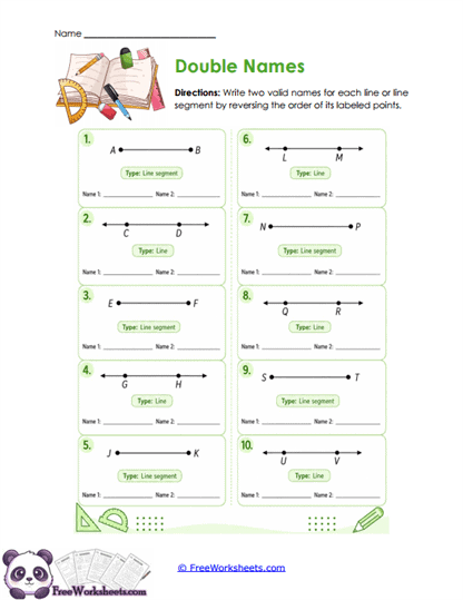 Double Names Worksheet