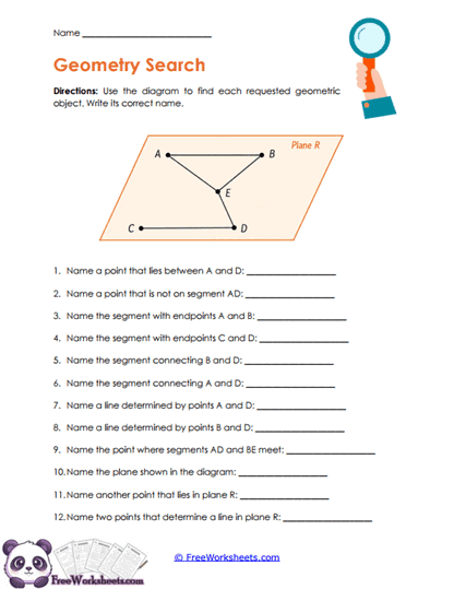 Diagram Search Worksheet