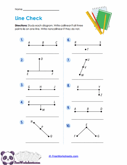 Line Patterns Worksheet