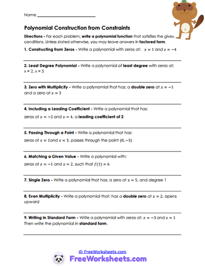 Graph Match Worksheet