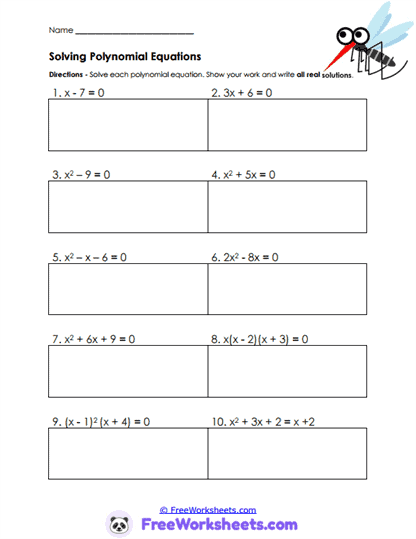 Remainder Logic Worksheet