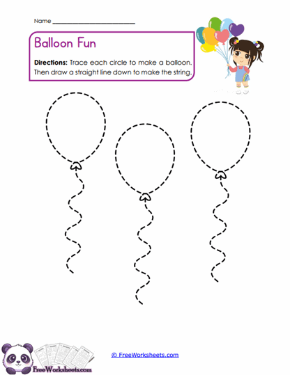 Balloon Loops Worksheet