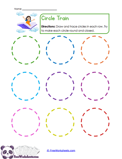 Circle Tracing Worksheet