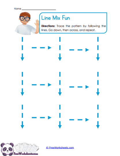Stroke Patterns Worksheet
