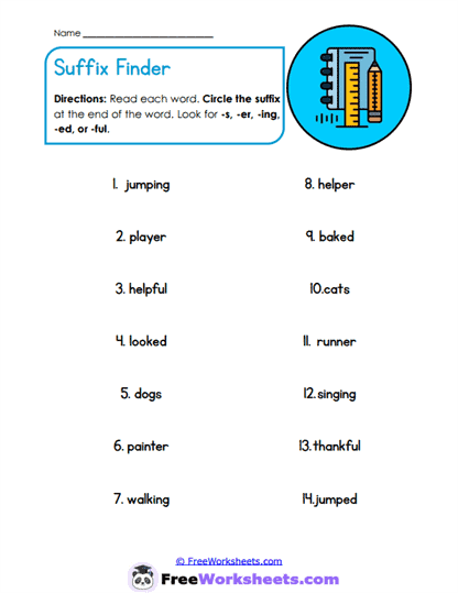 Ending Search Worksheet