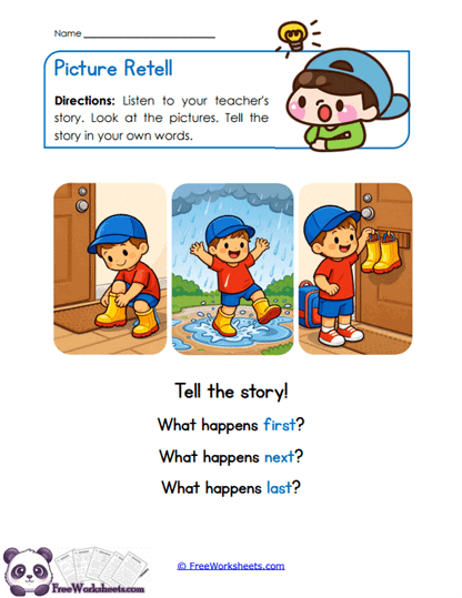 Story Steps Worksheet