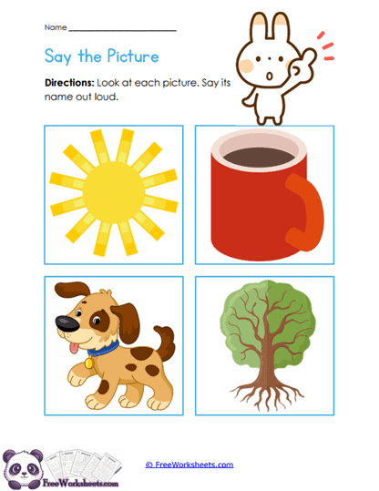 Preschool Listening & Speaking Worksheet Collection