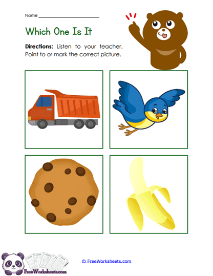 Picture Choices Worksheet