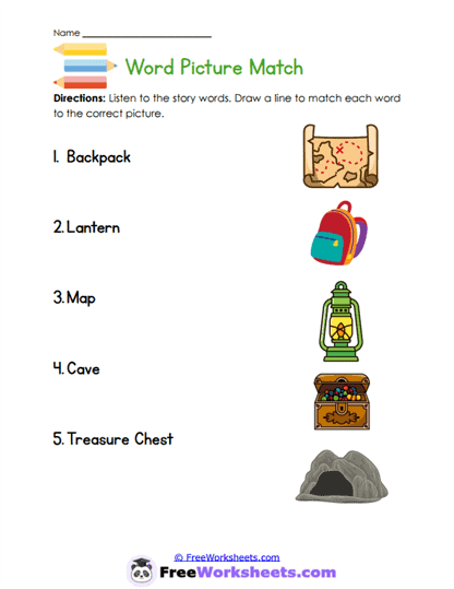 Picture Matches Worksheet