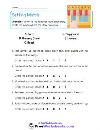 Preschool Reading Comprehension Worksheet Collection