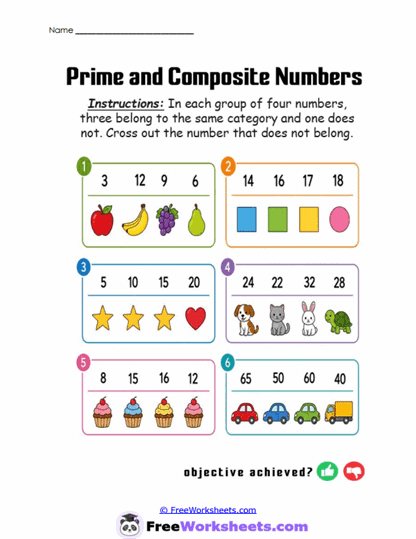 Factor Pattern Hunt Worksheet