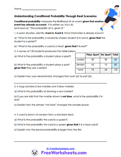 Probability Worksheet Collection